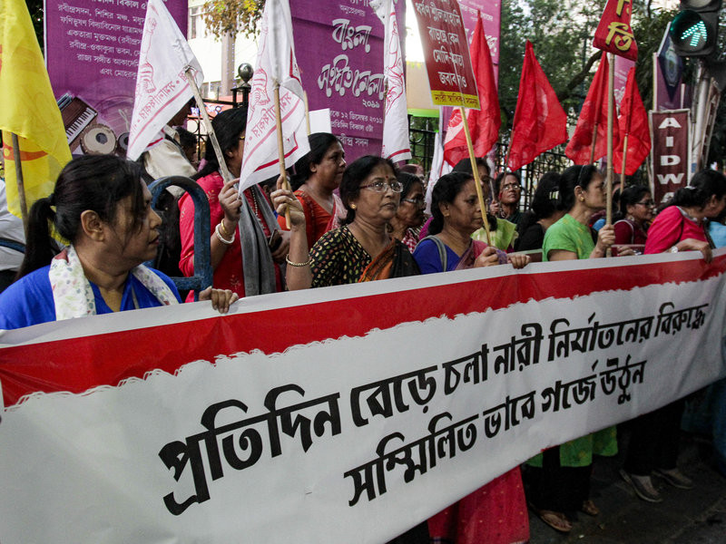 File photo of Indian women demanding justice for rape victims.