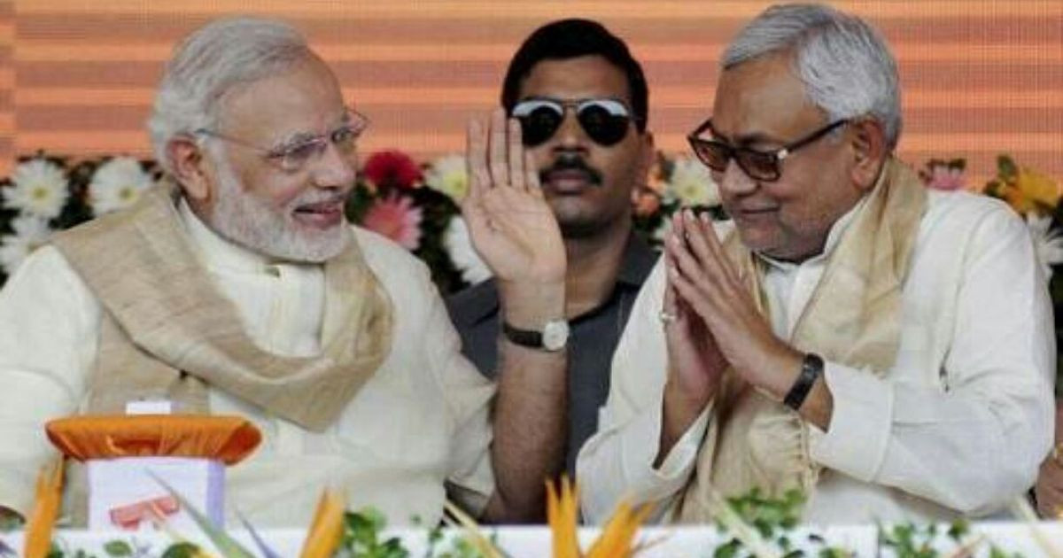 PTI file photo of Indian PM Narendra Modi (l) and Bihar CM Nitish Kumar.