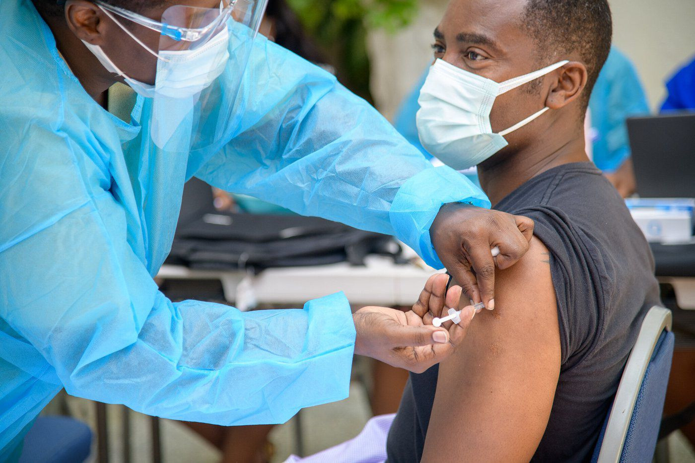 Multiple vaccines for COVID-19 were produced faster than any other in human history under the current legal arrangements. (PMO Barbados, Flickr.)