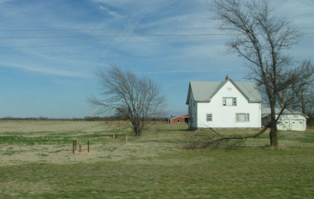 A Kansas farmhouse may be humble, but if it's a place of safety, warmth and happiness – a home – it is irreplaceable: Janice Waltzer, Flicker.