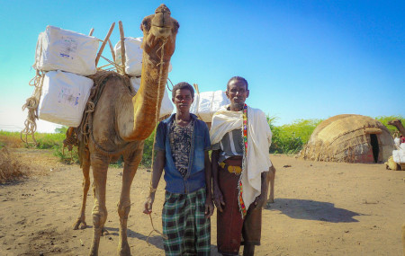 The Afar community in Ethiopia have had their livelihoods greatly disrupted by dry climate conditions. (Troy Beckman/USAID, Flickr)