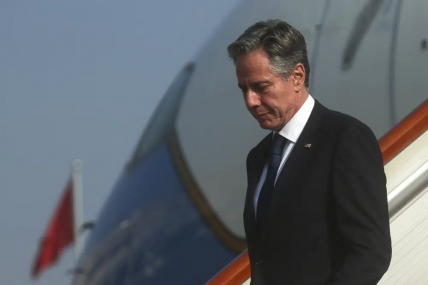 U.S. Secretary of State Antony Blinken arrives in Beijing, Sunday, June 18, 2023. AP/RSS Photo