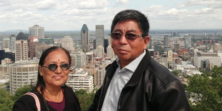 (Ashok Rai ( R) and wife Sushila Shrestha