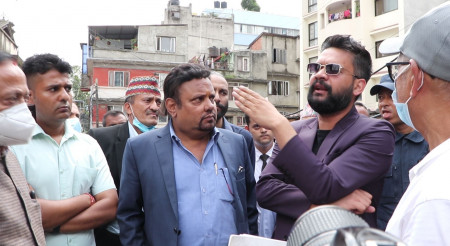 Balen Shah at Norvic on Tuesday.