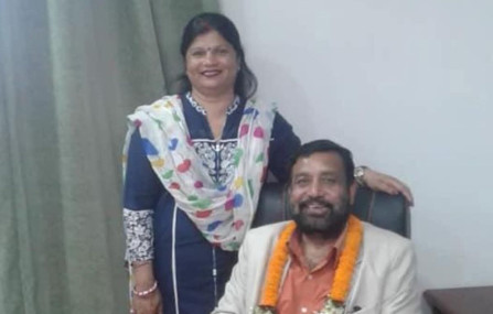 Bimalendra Nidhi (left) and Ninu Karn