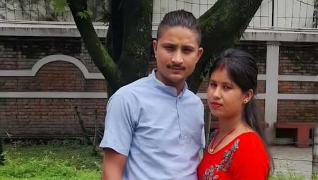 देवकुमार सुवेदी र उनकी पत्नी पार्वती अधिकारी