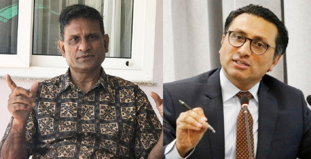 Kharel (l) and Wagle