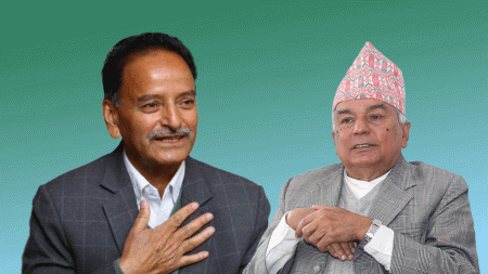 Sitaula (l) and Paudel