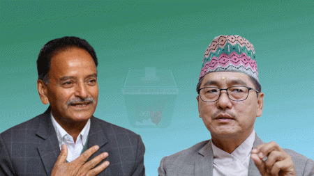 Sitaula (l) and Lingden