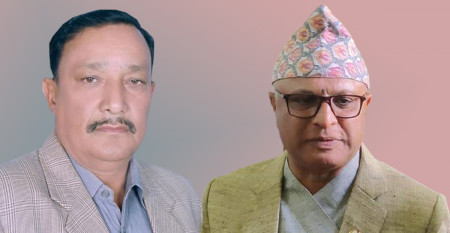 Thapa (l) and Karki