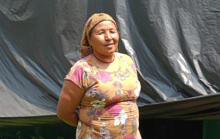 तिलोत्तमा नगरपालिका भरि उत्कृष्ट उद्यमी छानिएकी विनाकुमारी। तस्बिर : भगवती