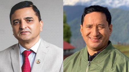 योगेश भट्टराई र रूपनाराण श्रेष्ठ। फाइल तस्बिर।