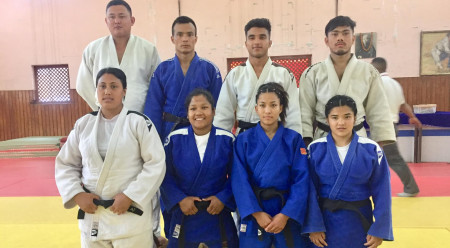 नेपाली जुडो टिम।