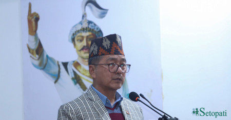 अध्यक्ष राजेन्द्र लिङ्देन। तस्बिरः नेपाल फोटो लाइब्रेरी।