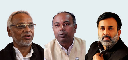 राजेन्द्र महतो, मनिष सुमन र शरदसिंह यादव। फाइल तस्बिर।