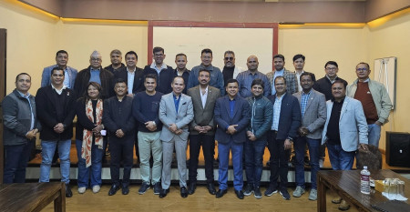 तस्वीरः नाडा अध्यक्ष ध्रुव थापाको फेसबुकबाट