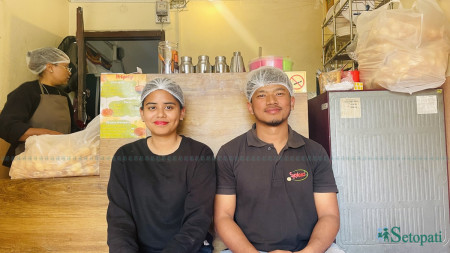 ब्रिना श्रेष्ठ र सुजन महर्जन।