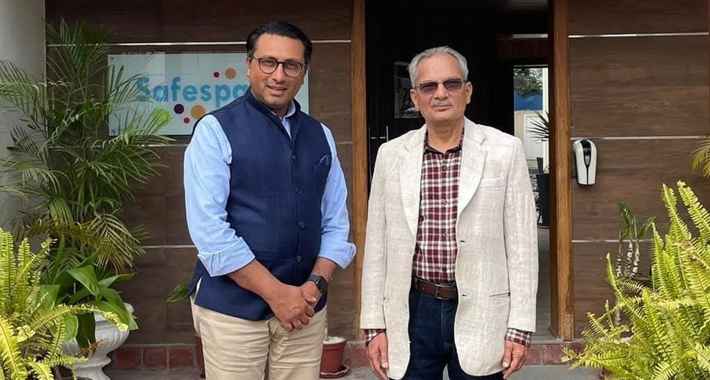 Wagle (L) and Bhattarai