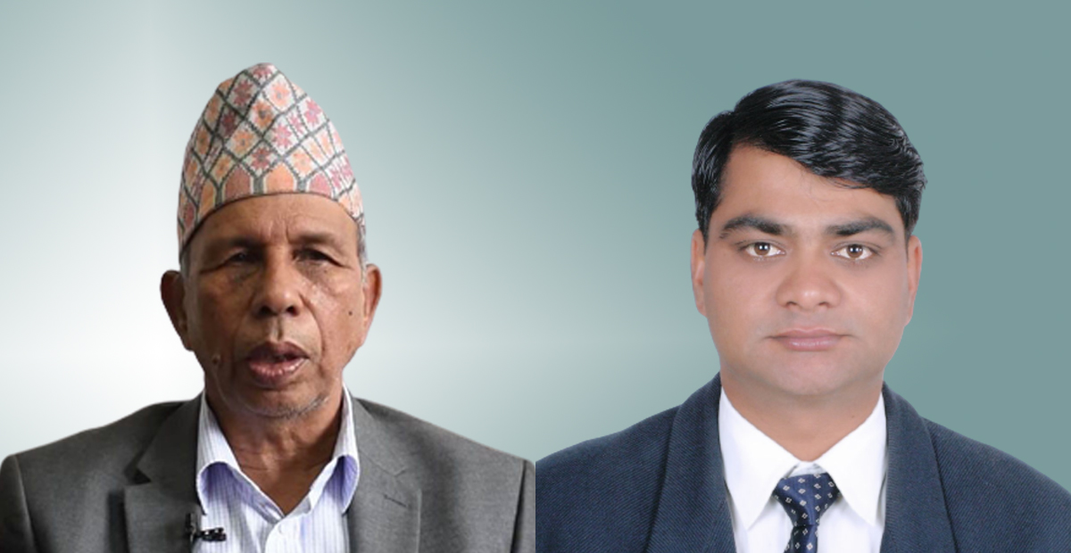 Bhusal (left) and Bhattarai