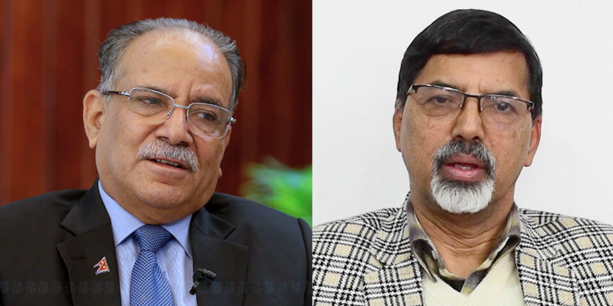 Dahal (L) and Sharma