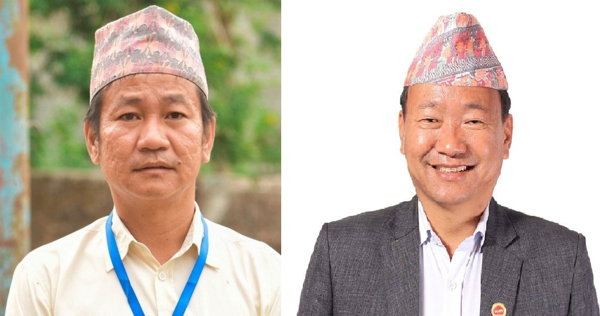 धरानका मेयर हर्क साम्पाङ र उपमेयर अइन्द्रविक्रम बेघा।