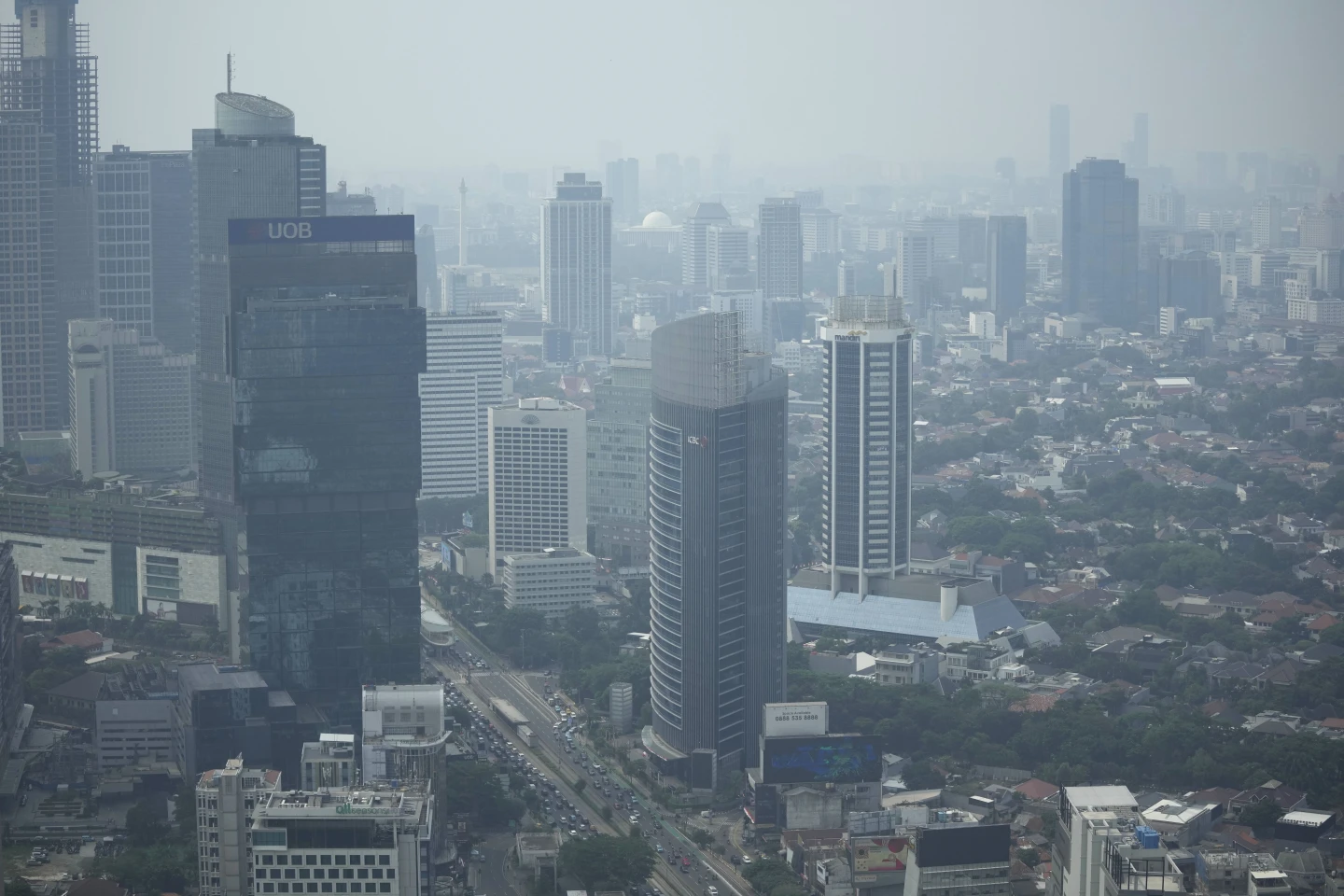 File photo of hazy Jakarta. AP/RSS Photo