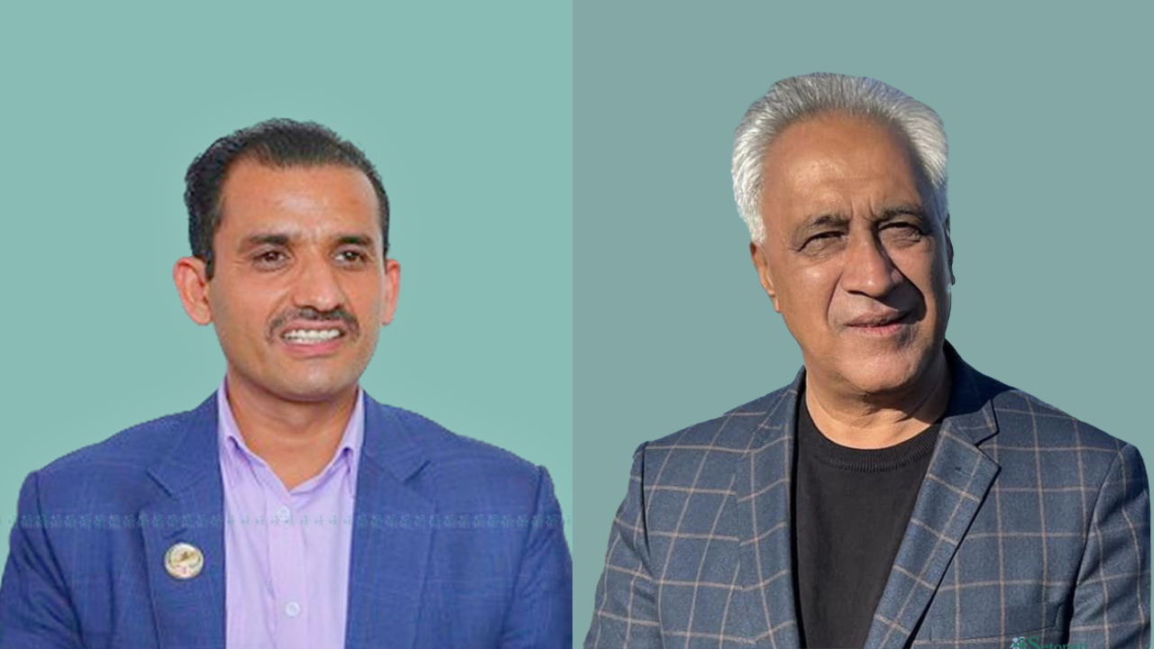 Madhav Sapkota (left) and Chandra Bhandari