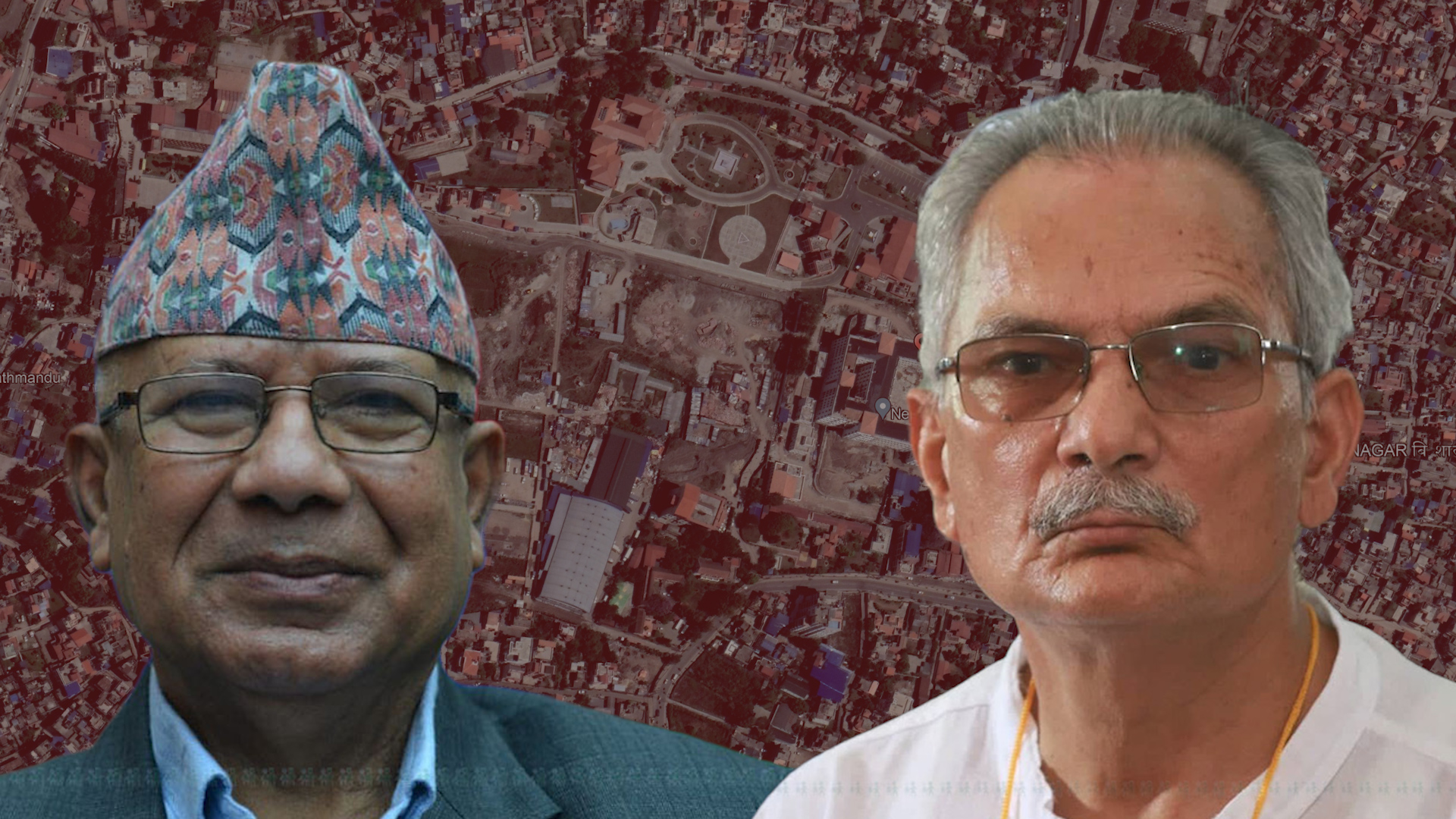 Nepal (l) and Bhattarai