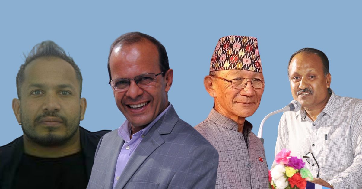 (From L) Karki, Rijal, Rai and Bagadiya