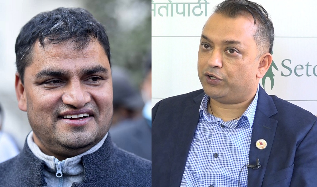 Paudel (l) and Thapa