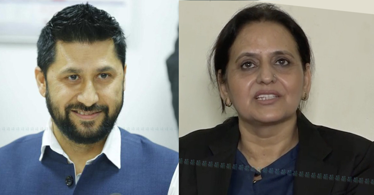 Lamichhane (L) and Bhandari