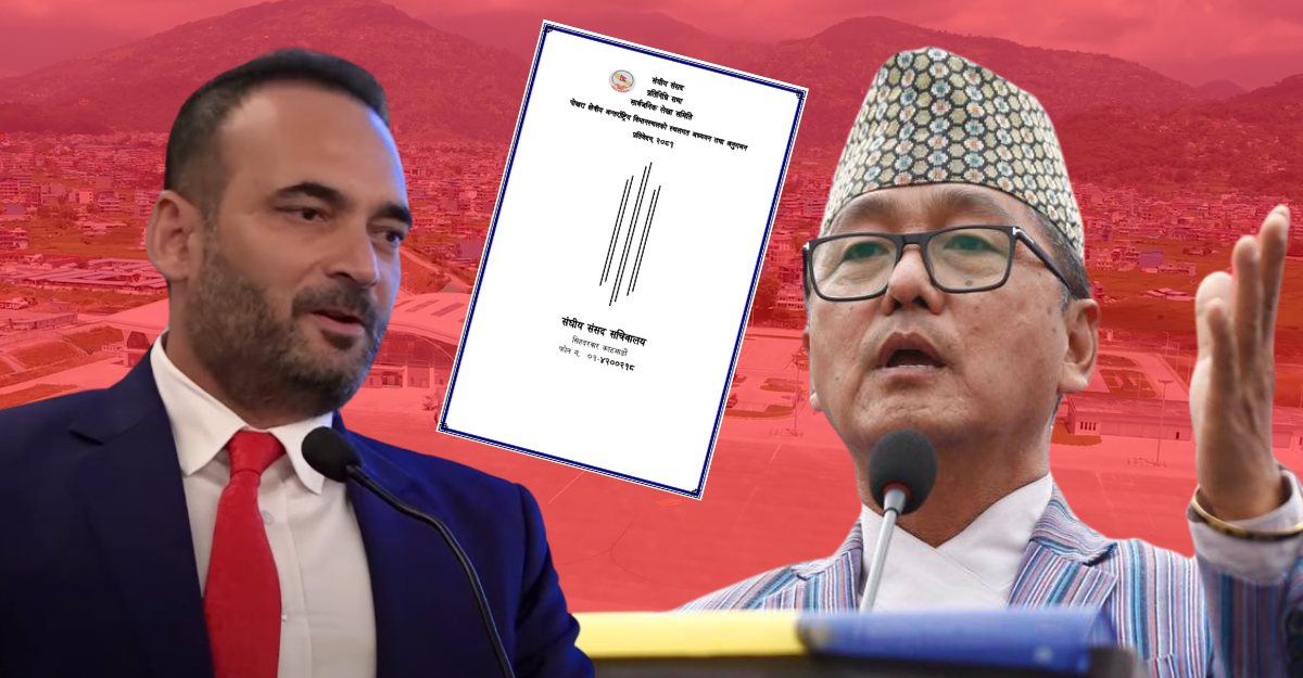 Pradeep Adhikari (left) and Rajendra Lingden