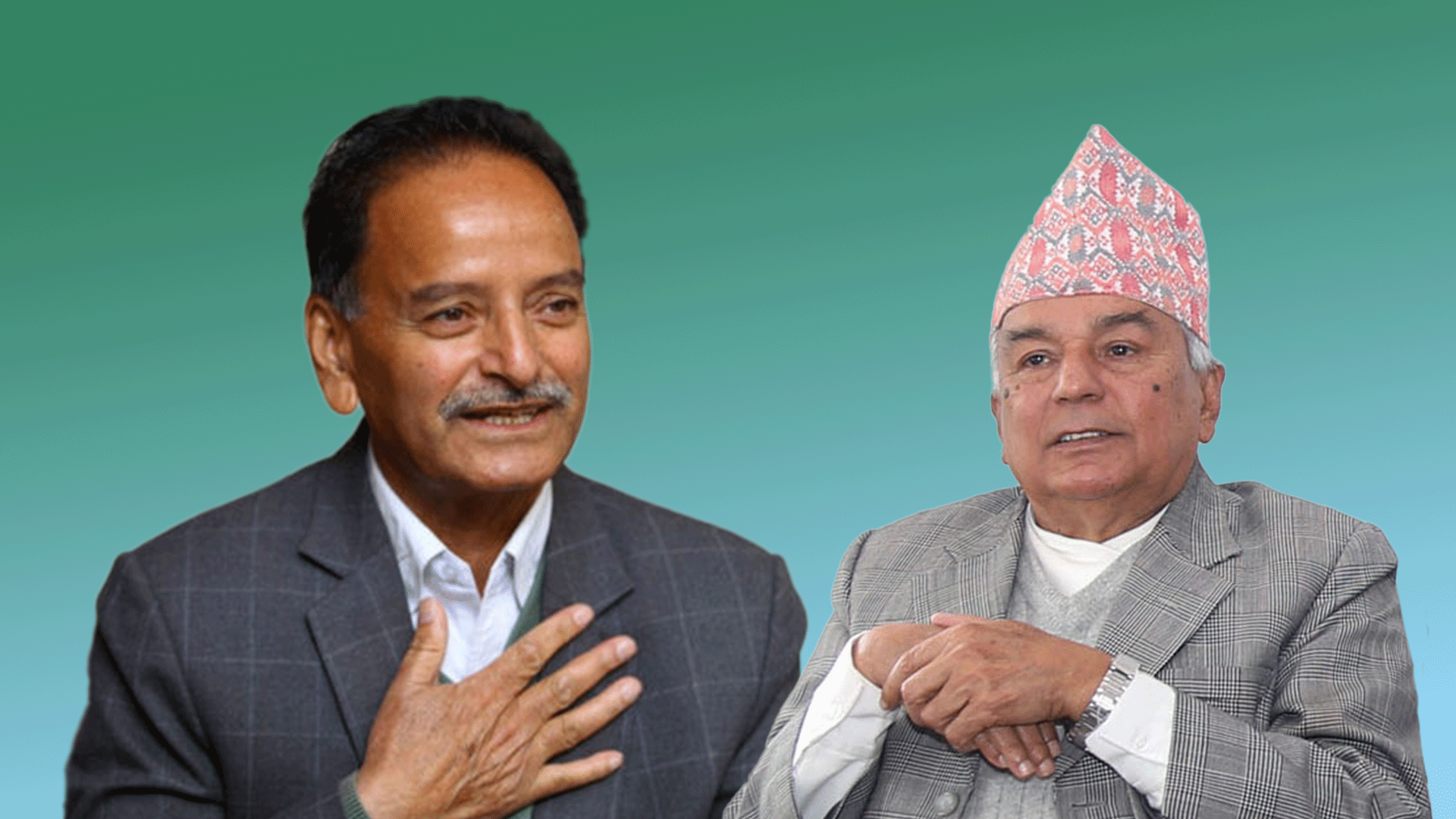 Sitaula (l) and Paudel