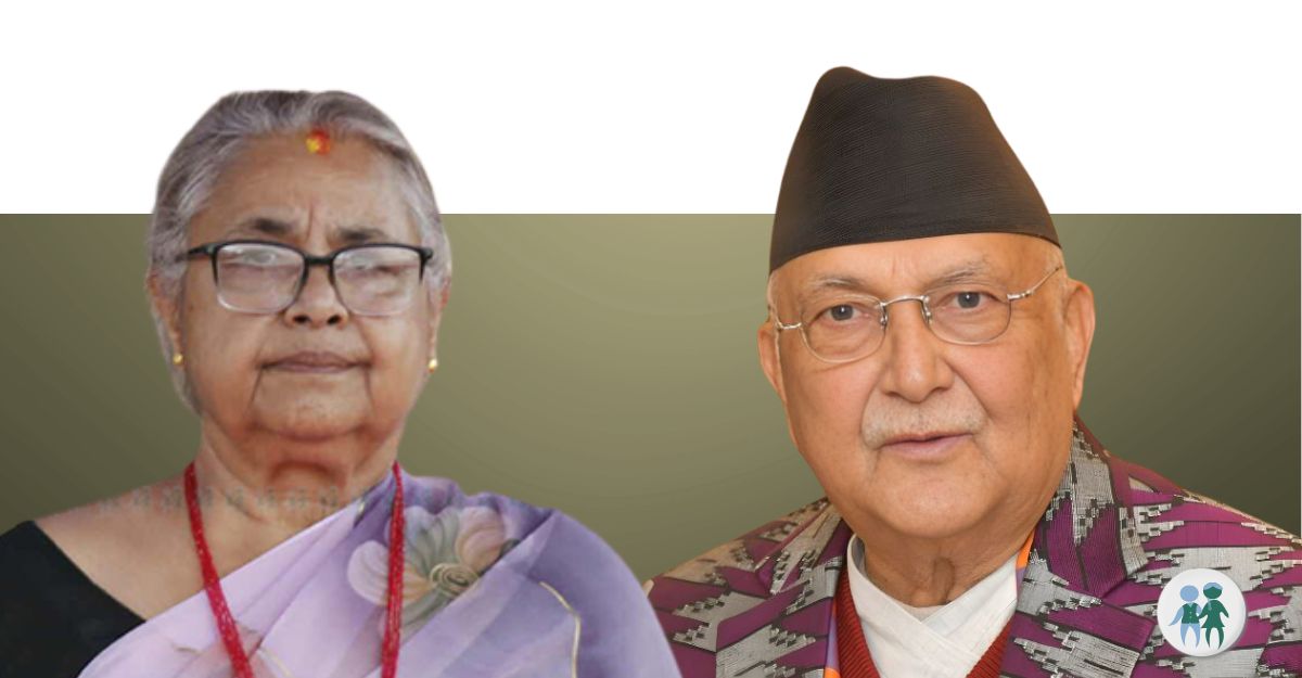 PM Karki (L) and Oli