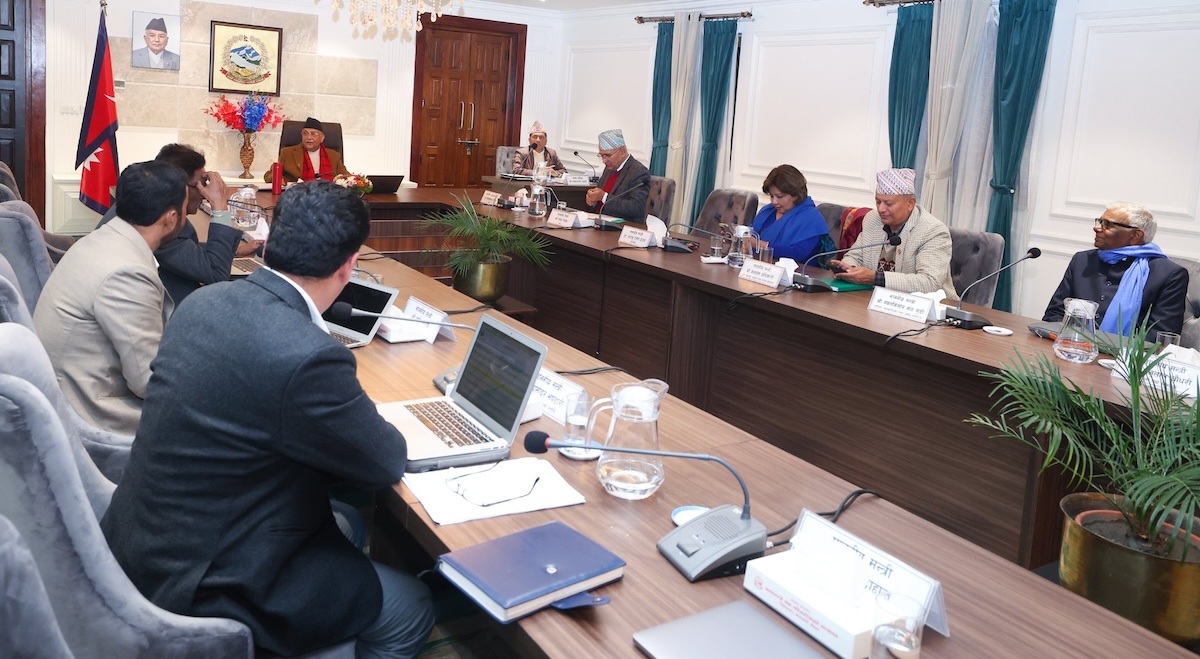 शुक्रबार बसेको मन्त्रिपरिषद बैठक।