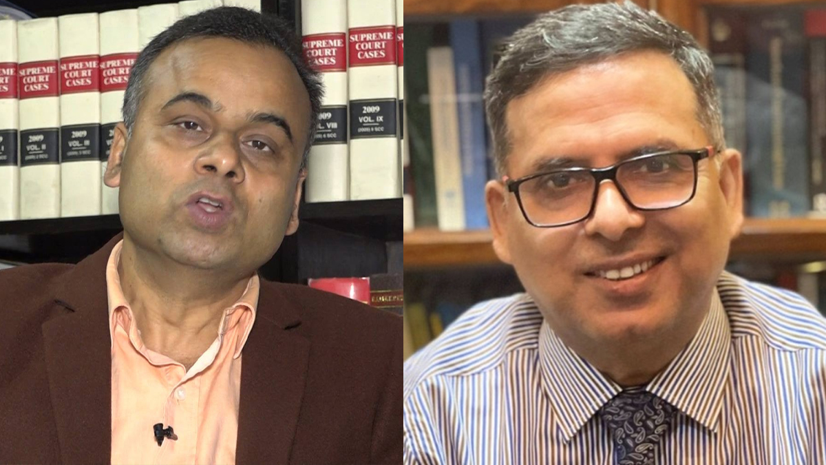 भीमार्जुन आचार्य (बायाँ) र विपिन अधिकारी।