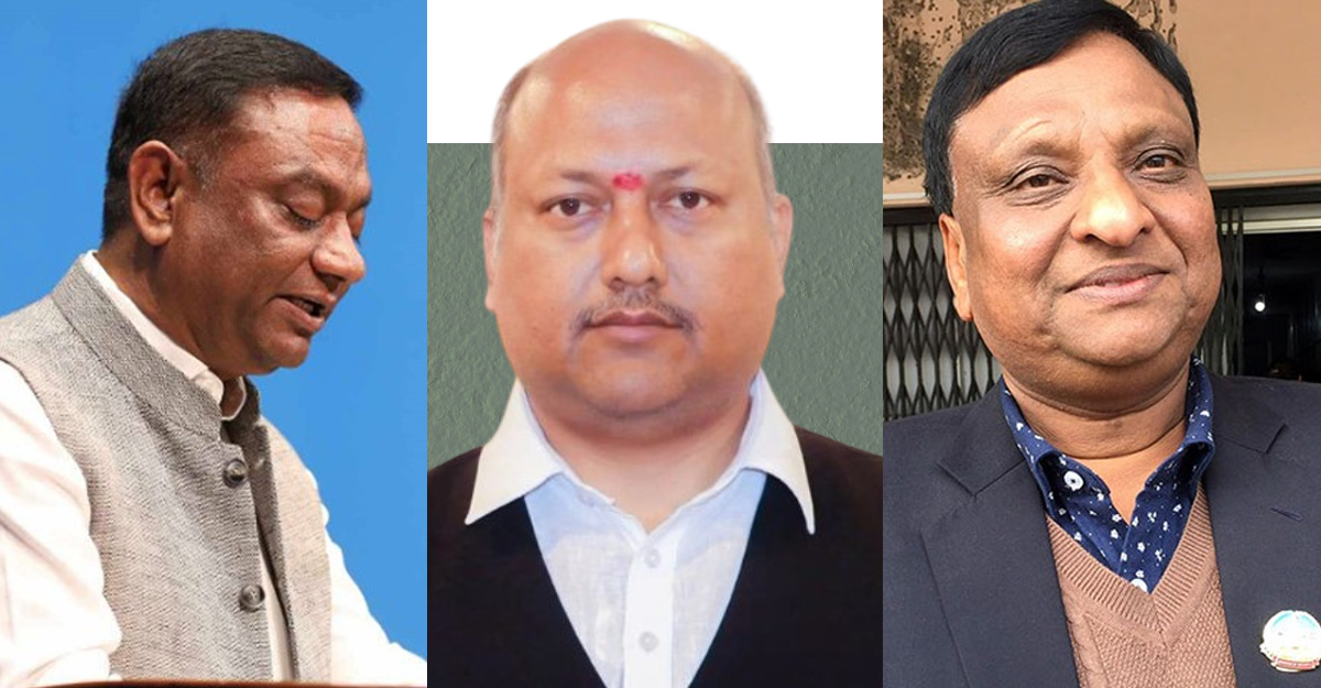 वीरेन्द्र महतो, सतिशकुमार सिंह र वीरेन्द्रकुमार कनौडिया।