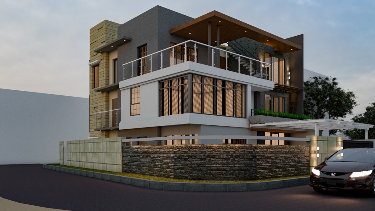 डुप्लेक्स घरको प्रतीकात्मक डिजाइन। तस्बिर सौजन्यः जिरो डाय नेपाल