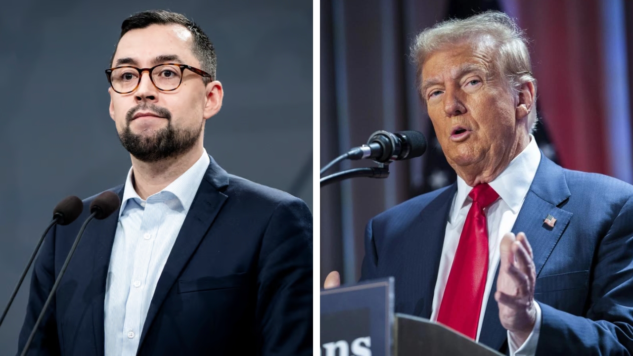 ग्रिनल्यान्डका प्रधानमन्त्री मुटी एद र अमेरिकी राष्ट्रपति डोनाल्ड ट्रम्प