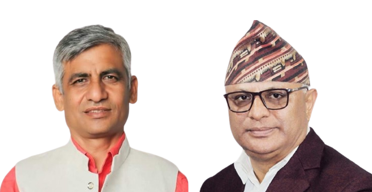 केदार कार्की (बायाँ) र हिक्मत कार्की (दायाँ)