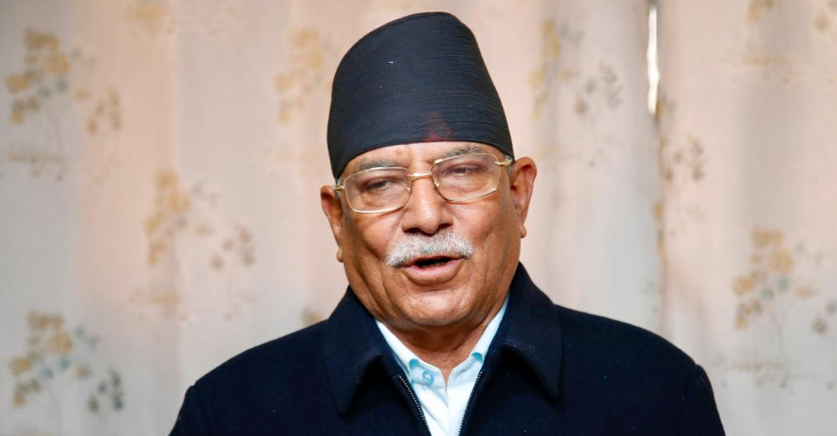 संयोजक प्रचण्ड। फाइल।