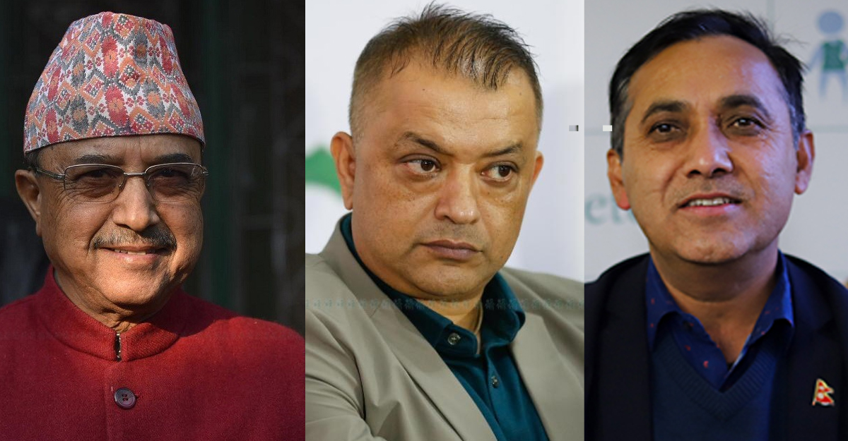 पूर्णबहादुर, गगन, विश्वप्रकाश। फाइल तस्बिर।