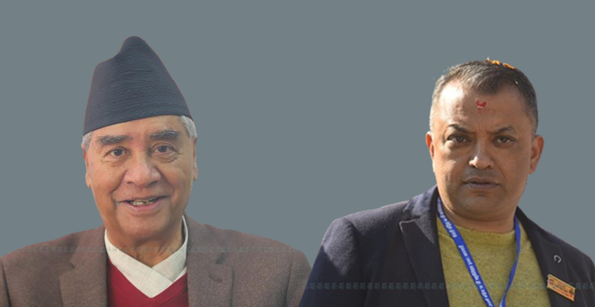 देउवा र थापा। फाइल तस्बिर।