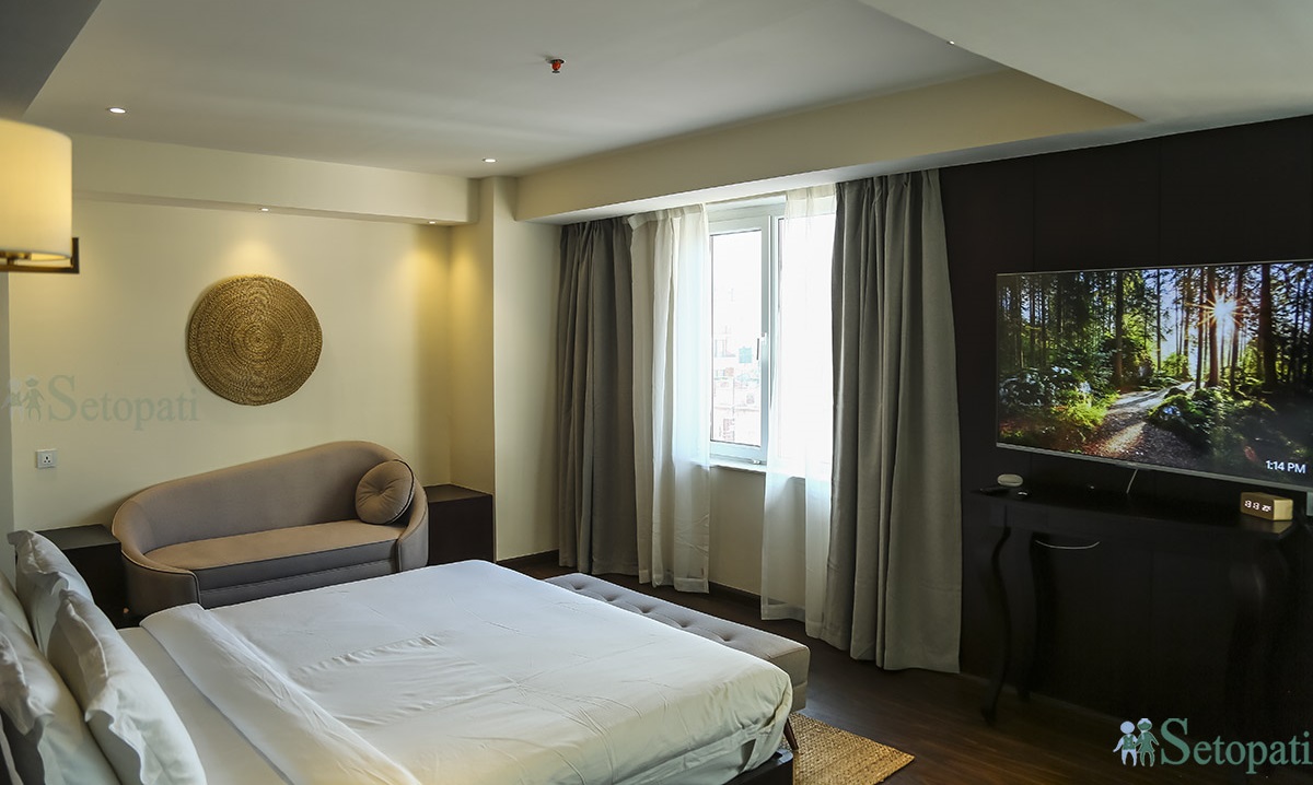 ललितपुरको पुल्चोकस्थित 'स्क्वायर होटल'। तस्बिरः नवीनबाबु गुरूङ/सेतोपाटी