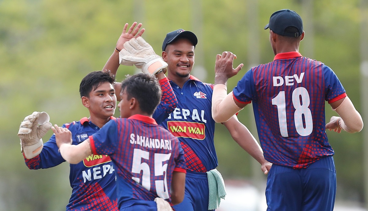 फाइल तस्बिर। नेपाली यू-१९ क्रिकेट टिम।